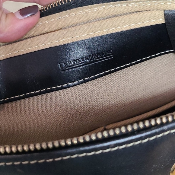 Vintage Dooney & Bourke monogram bag black purse - Picture 5 of 16